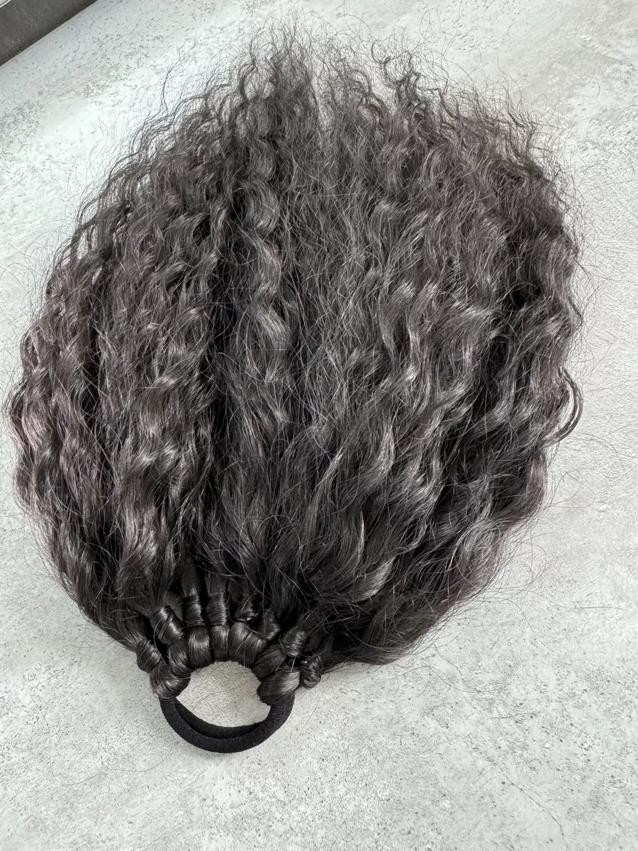 Кудрявый хвост на резинке