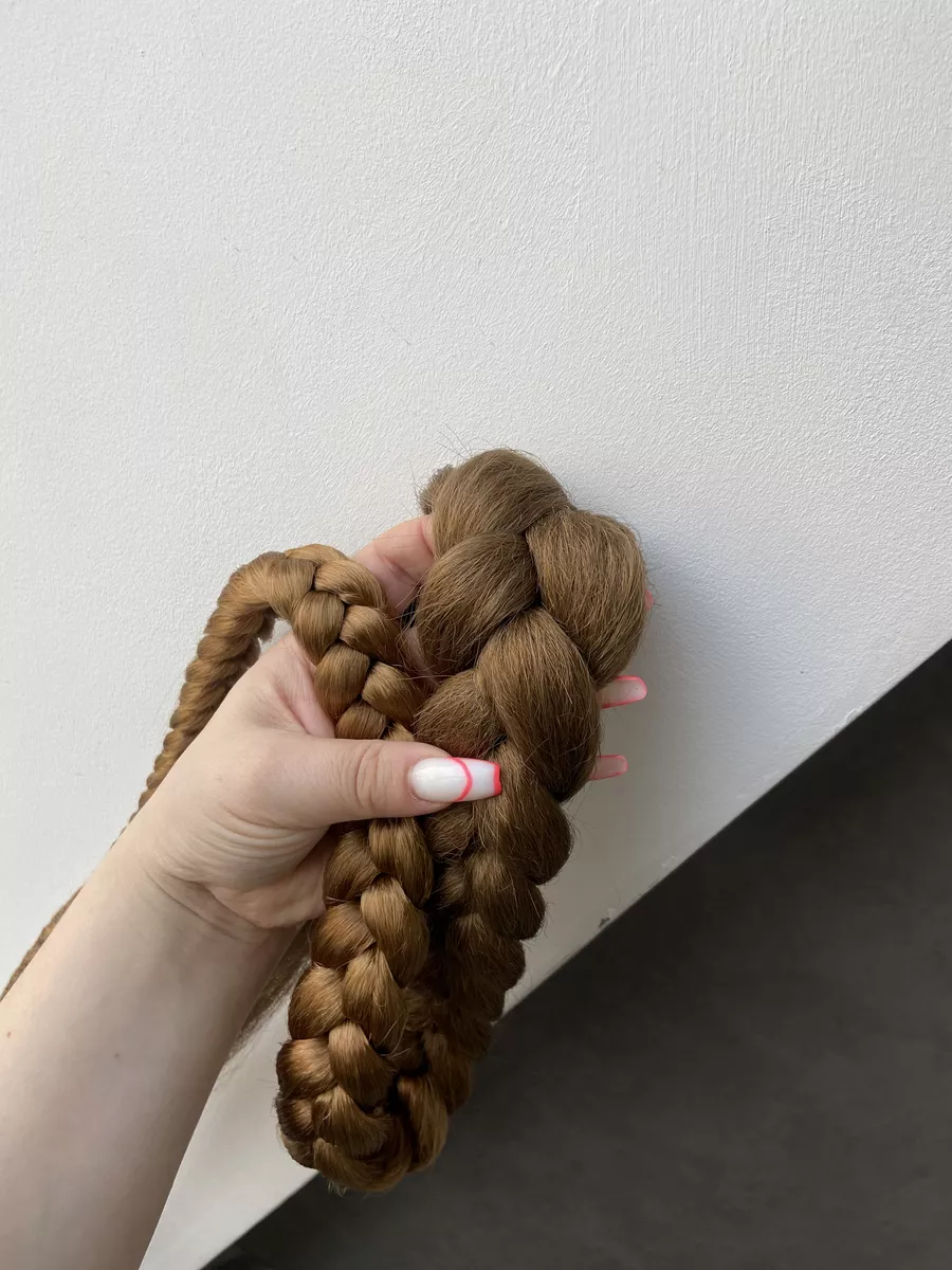 хвост-коса на резинке