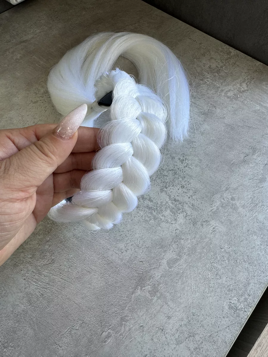 Ободок с хвостиками