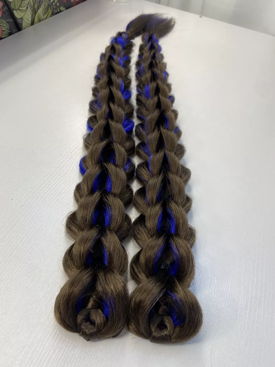 3д косы накладные на заколках