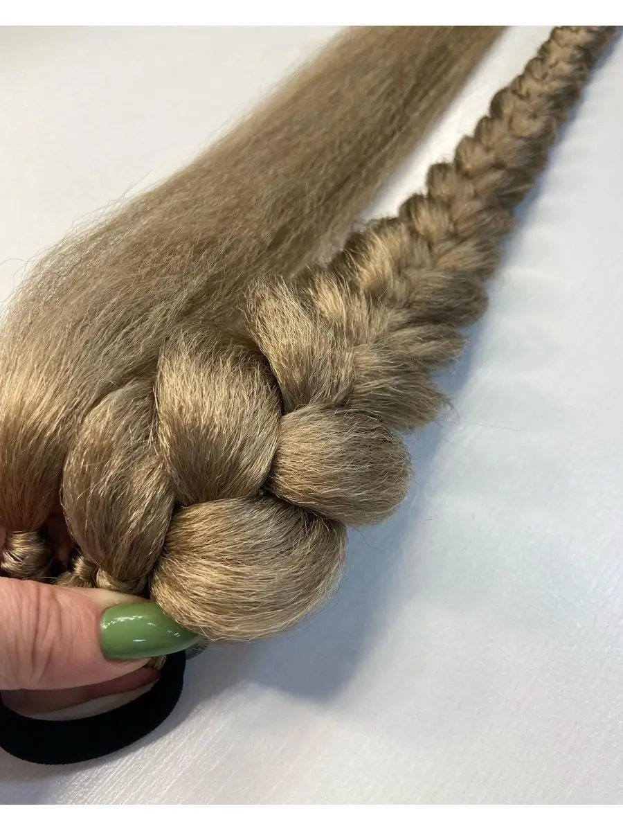 Хвост-коса на резинке