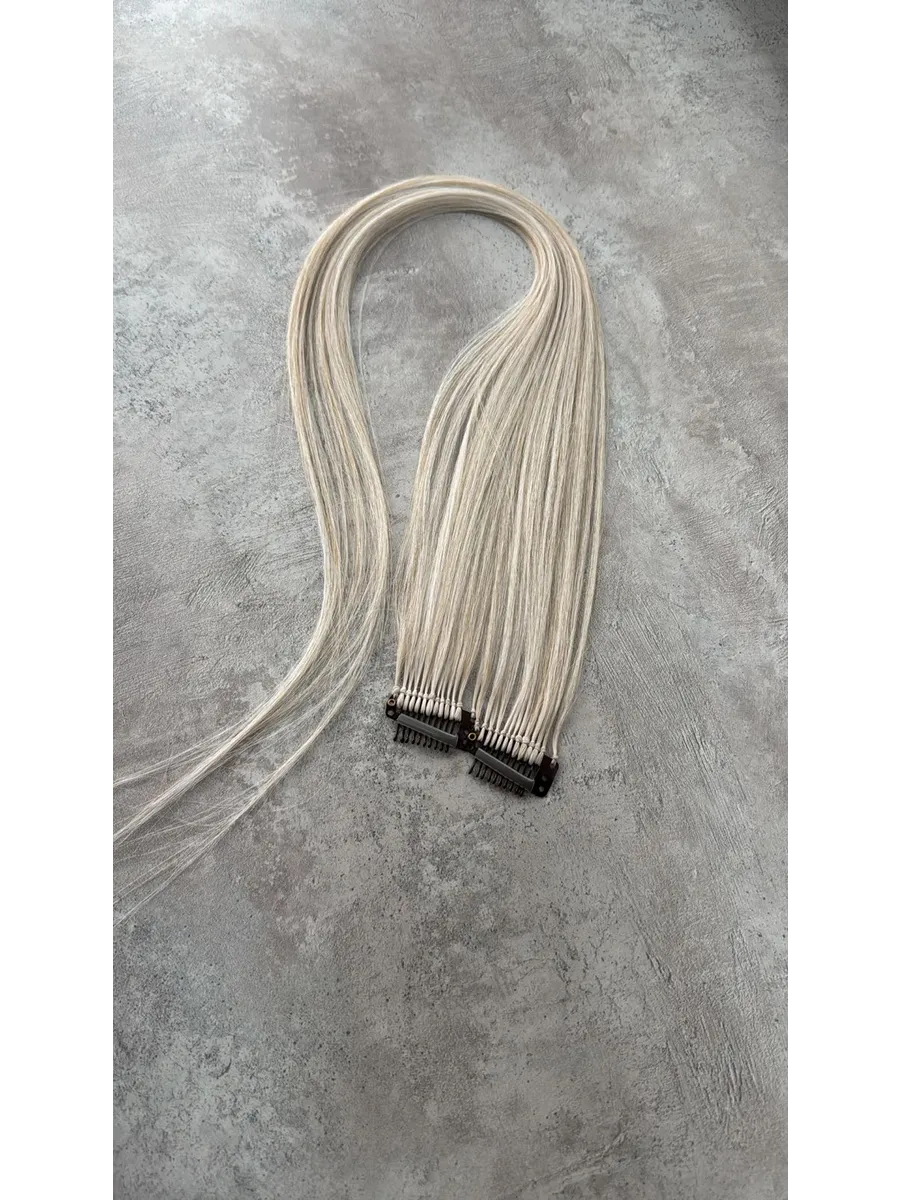 Пряди на заколках