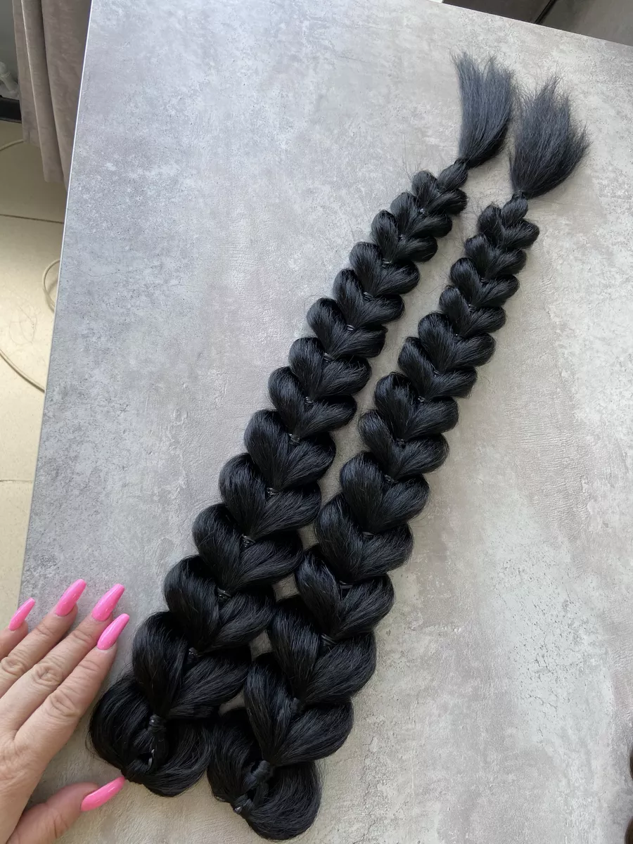 Французские косы накладные на заколках