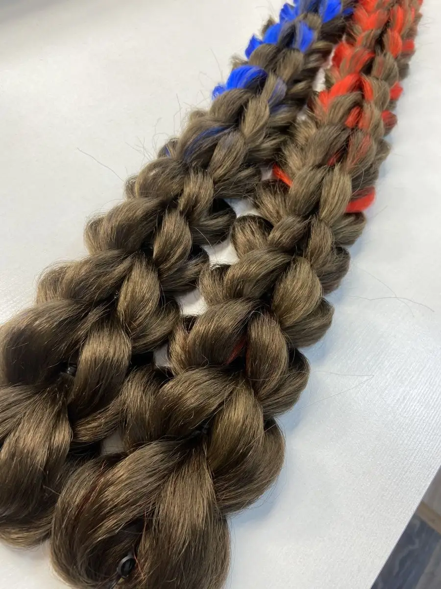 3д косы накладные на заколках