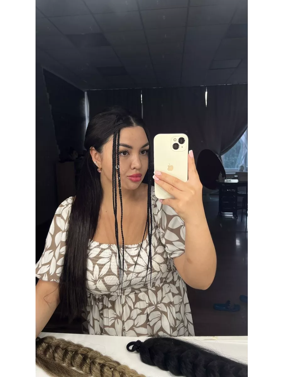 косы на заколках