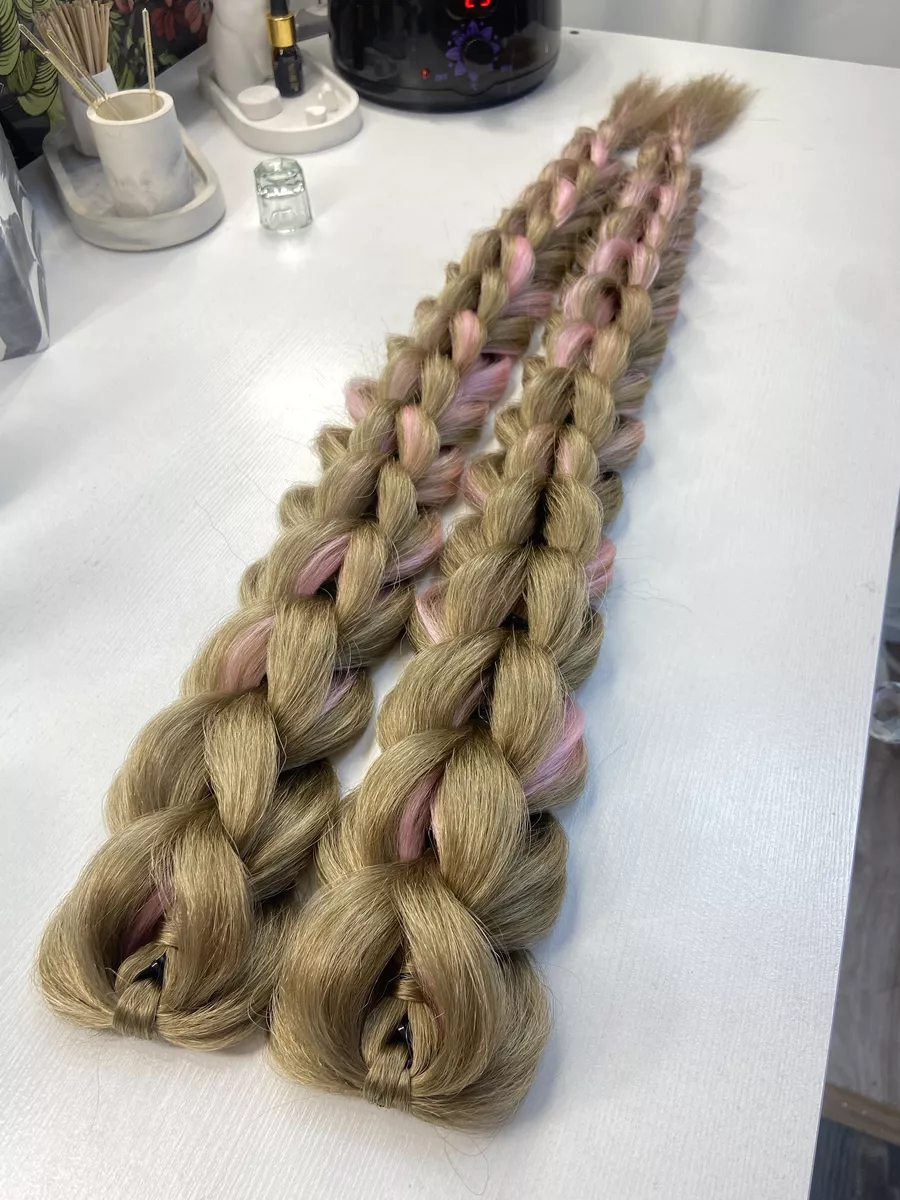 3д косы накладные на заколках