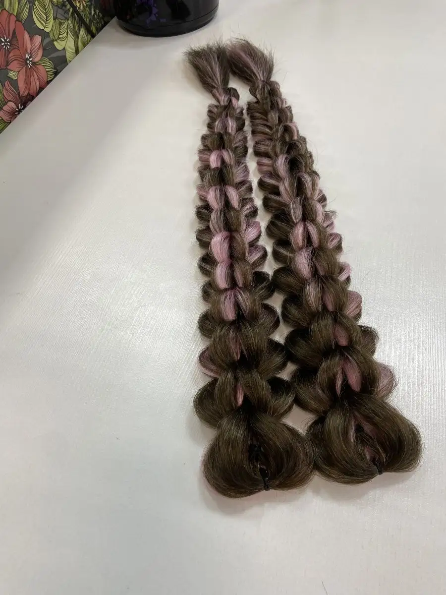 3д косы накладные на заколках