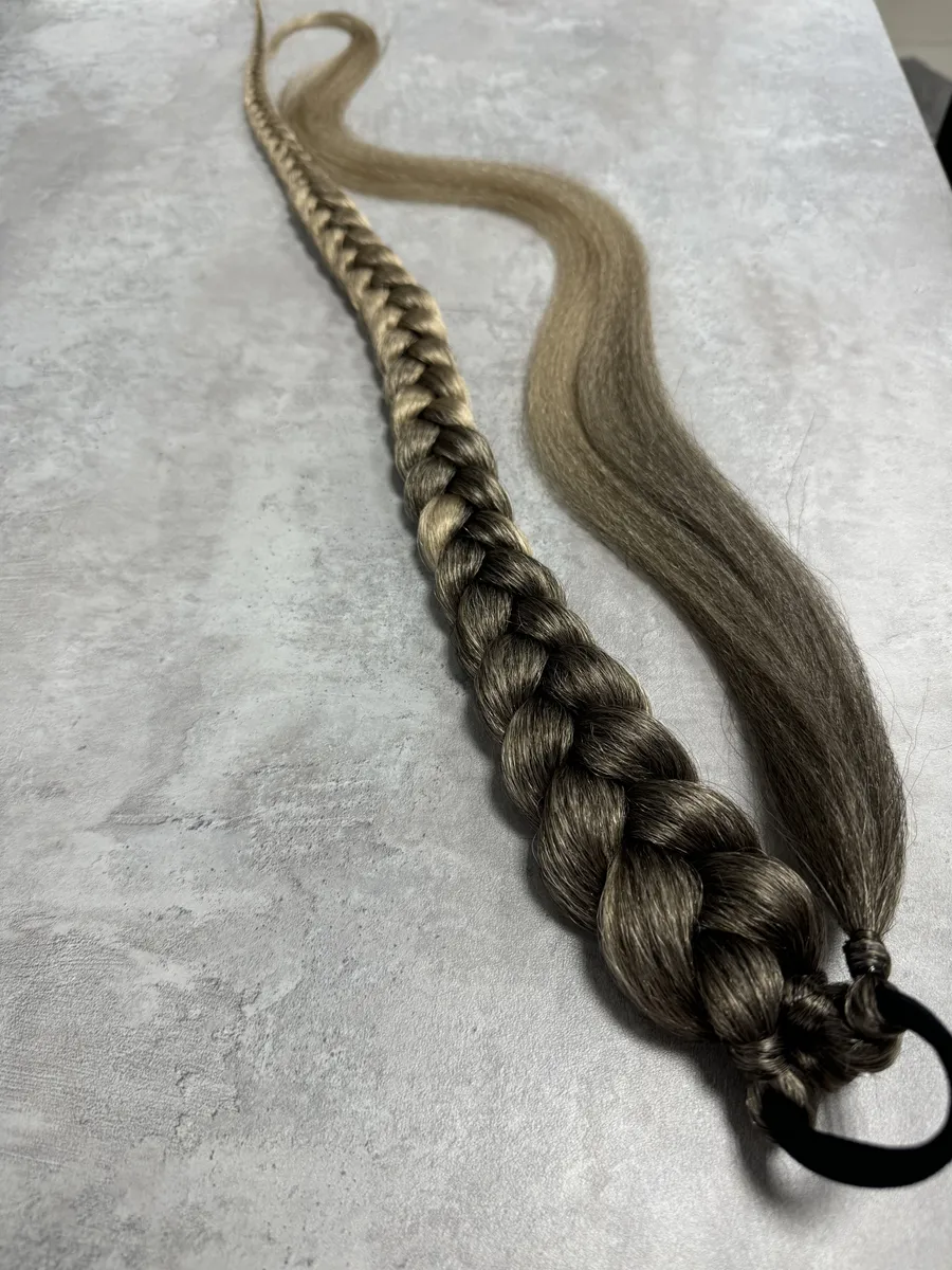 Хвост-коса на резинке