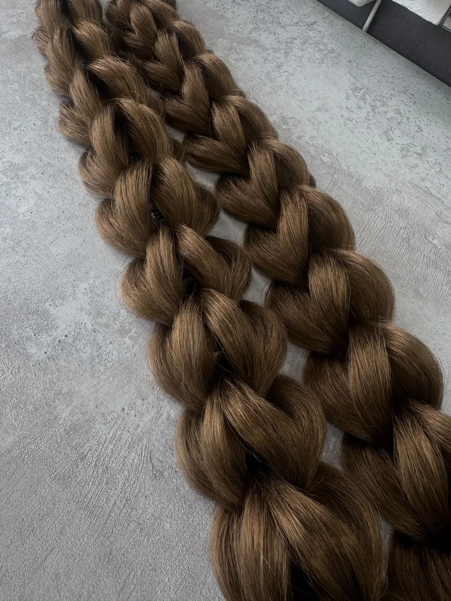 3д косы накладные на заколках