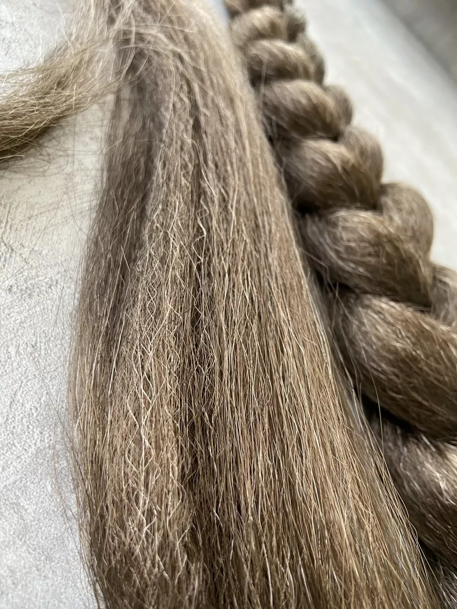 хвост-коса на резинке