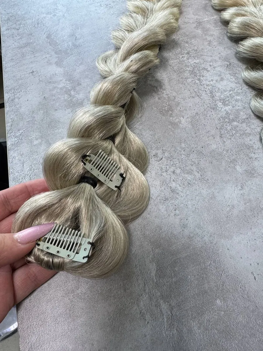 Французские косы накладные на заколках