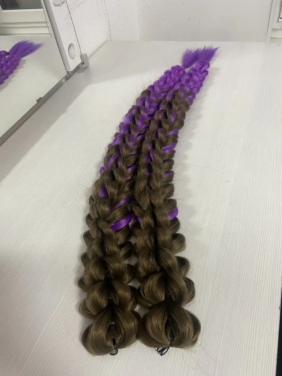 3д косы накладные на заколках