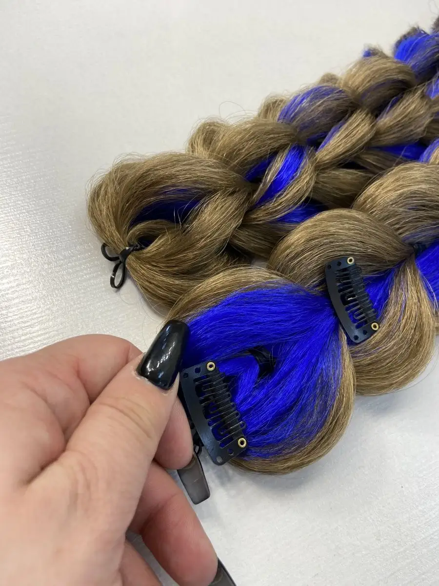 3д косы накладные на заколках