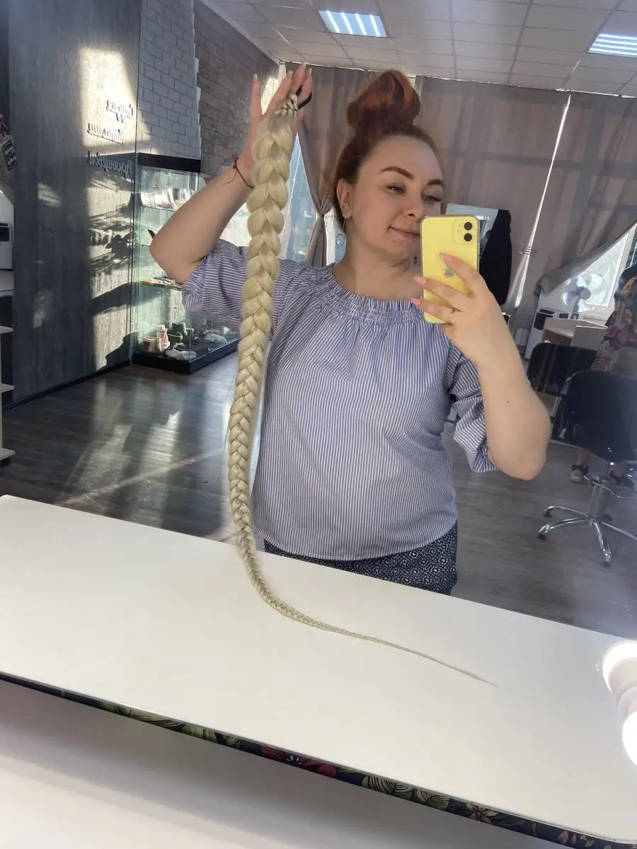 Хвост-коса на резинке