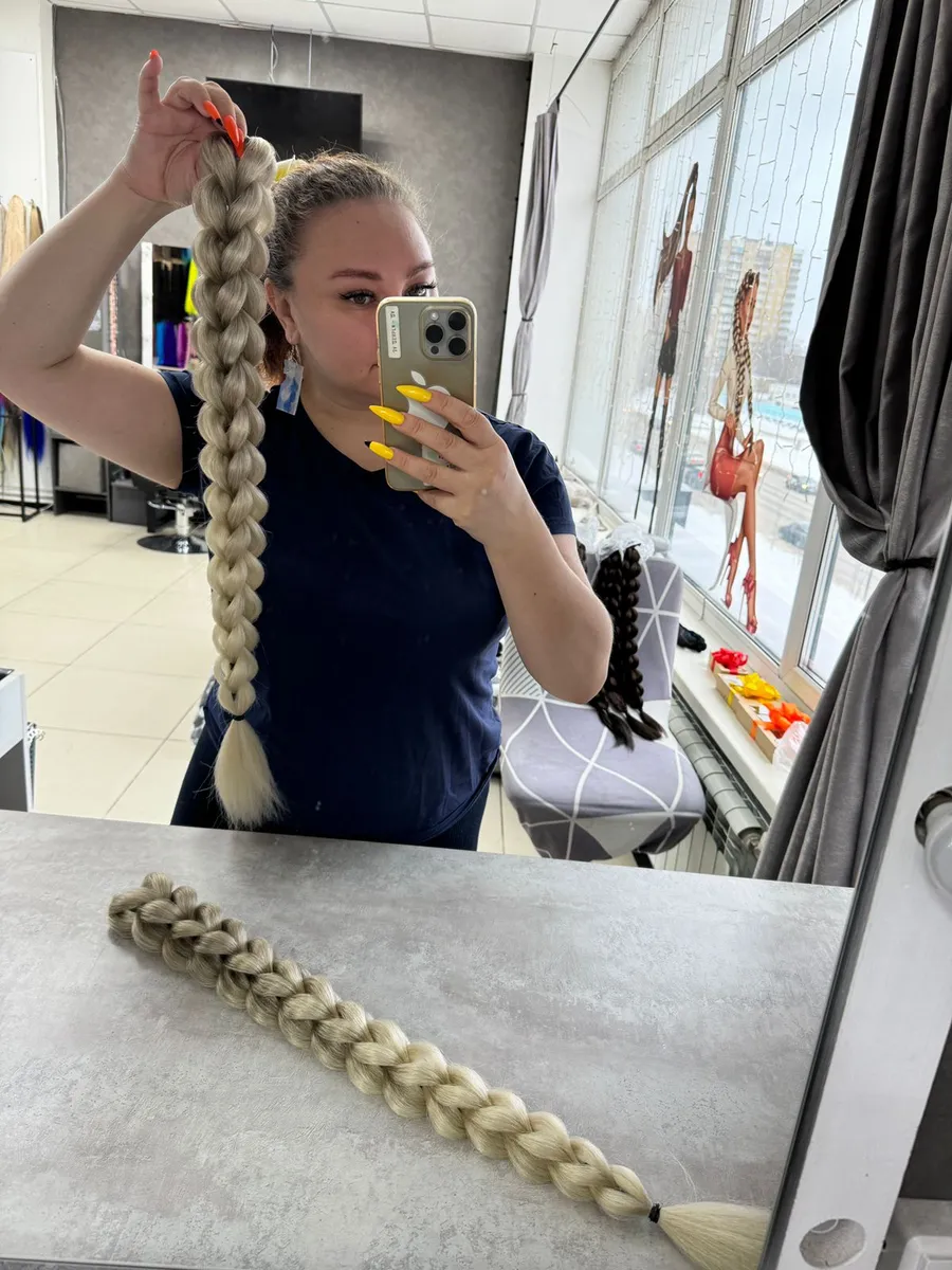 3д косы накладные на заколках