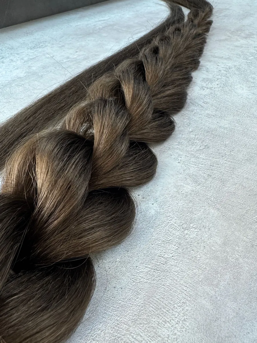 Хвост-коса на резинке