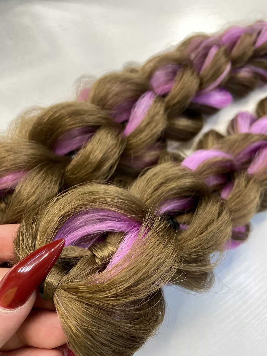 3д косы накладные на заколках