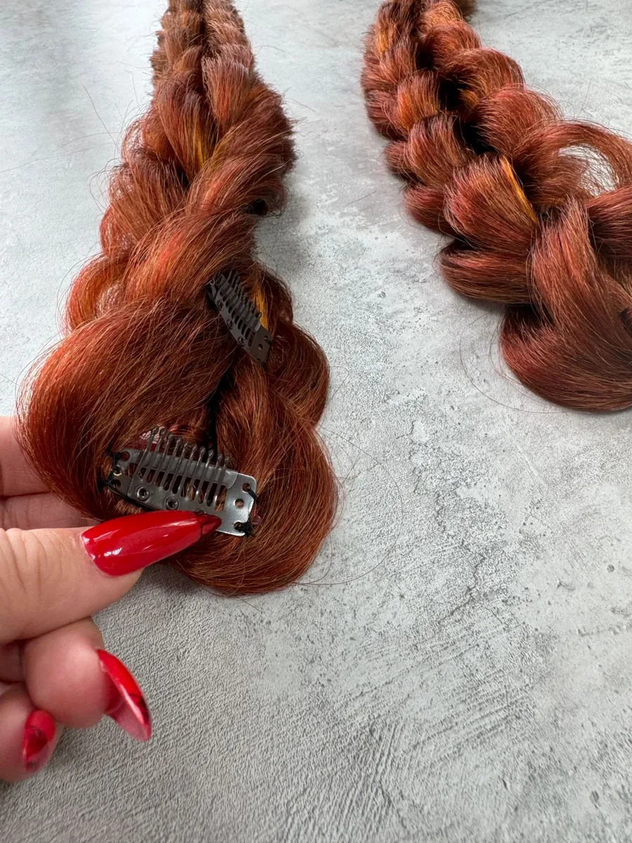 3д косы накладные на заколках