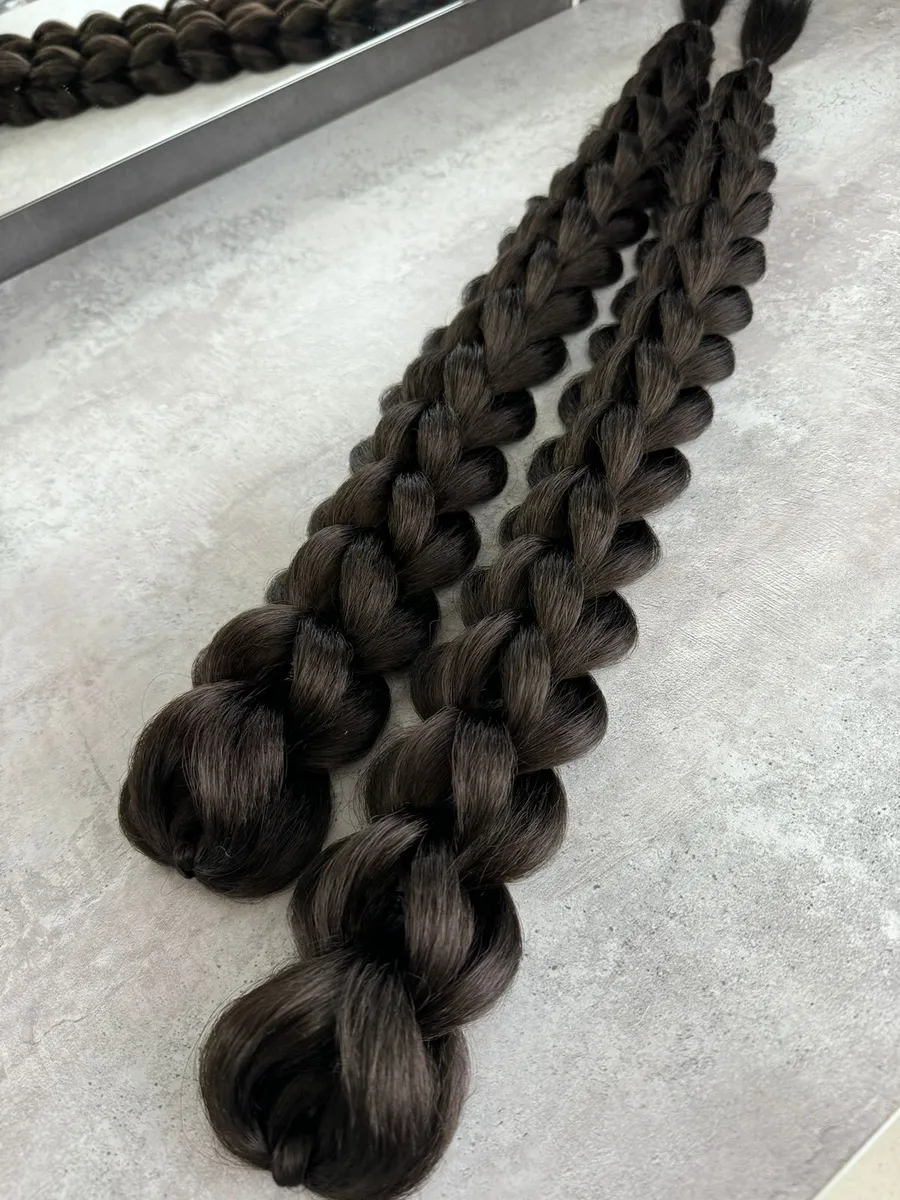 3д косы накладные на заколках