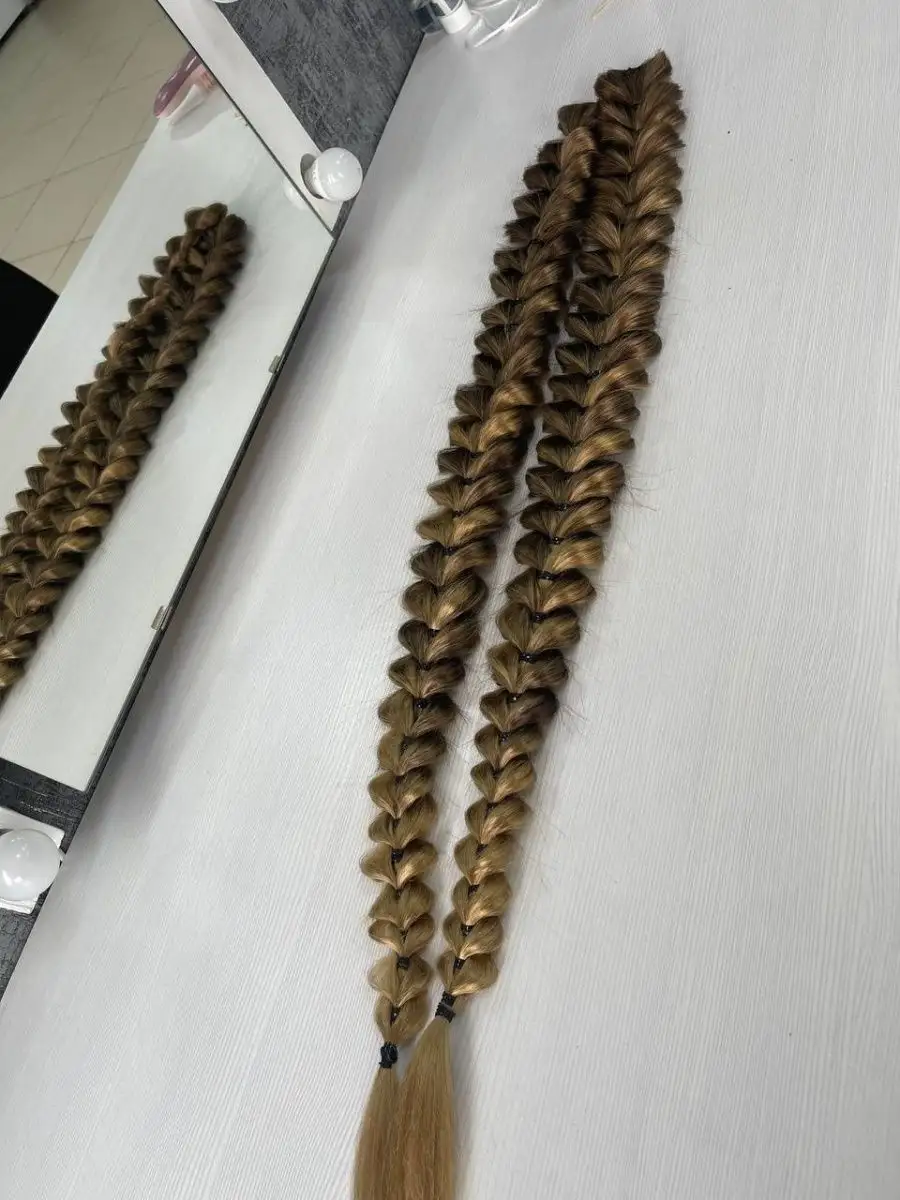 Французские косы накладные на заколках