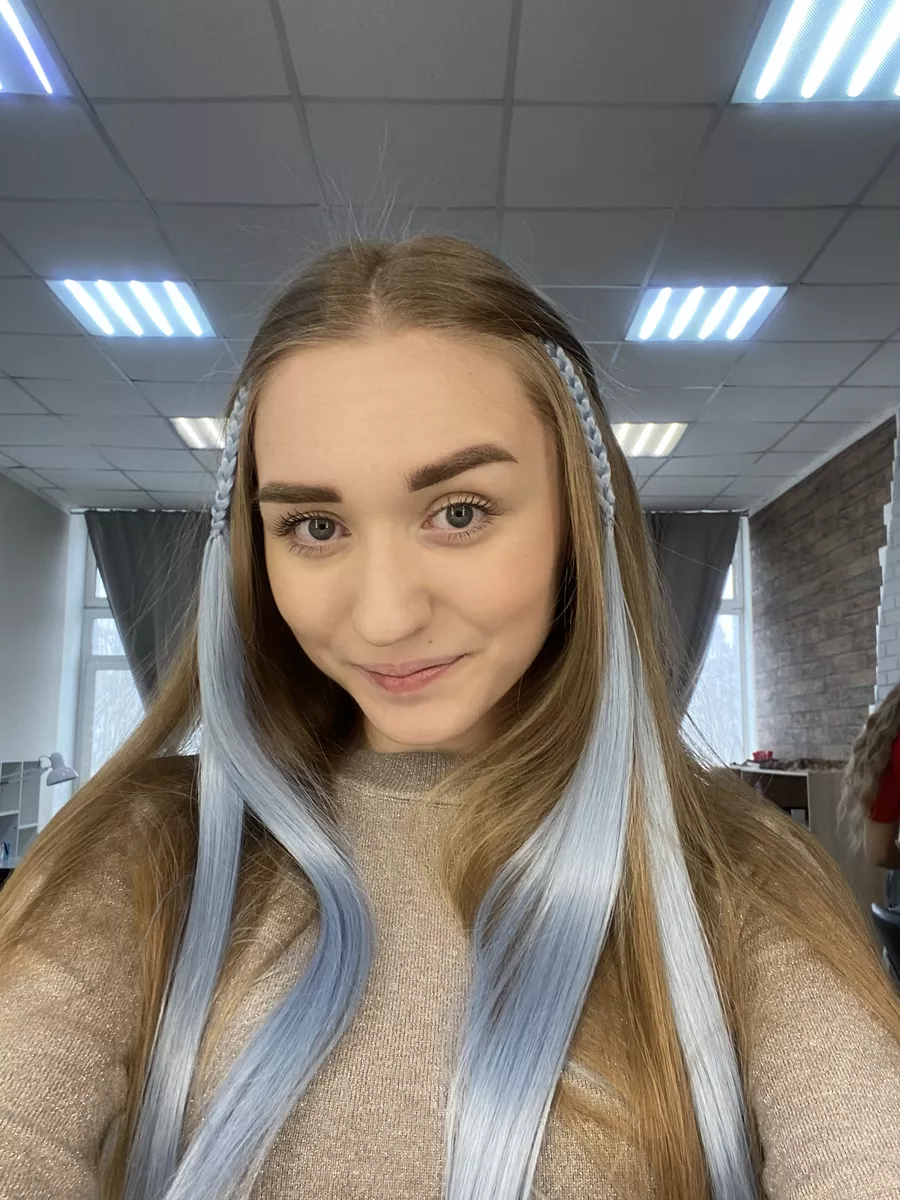 косы на заколках