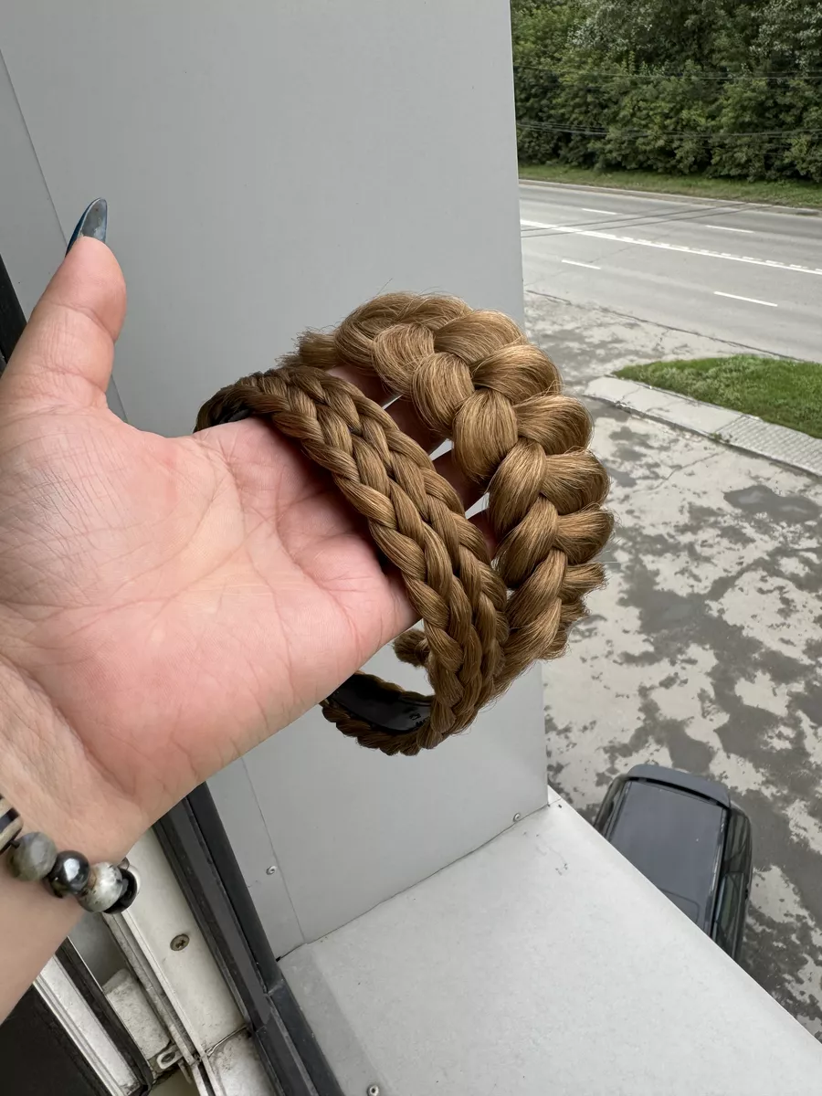 Ободок с косой