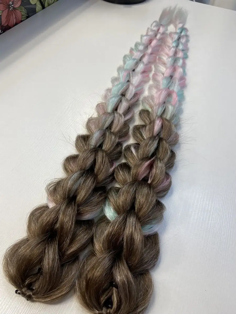 3д косы накладные на заколках