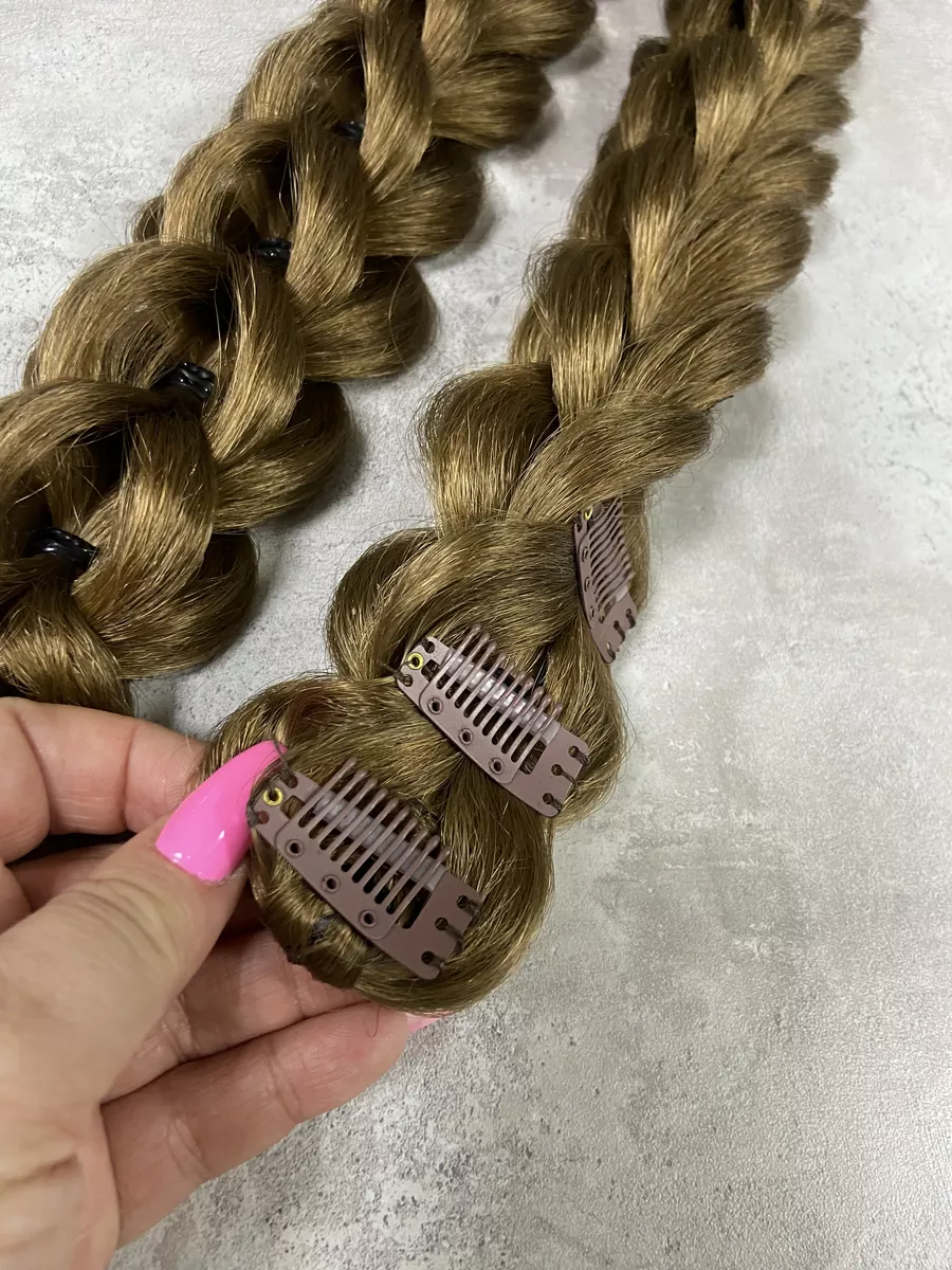 3д косы накладные на заколках