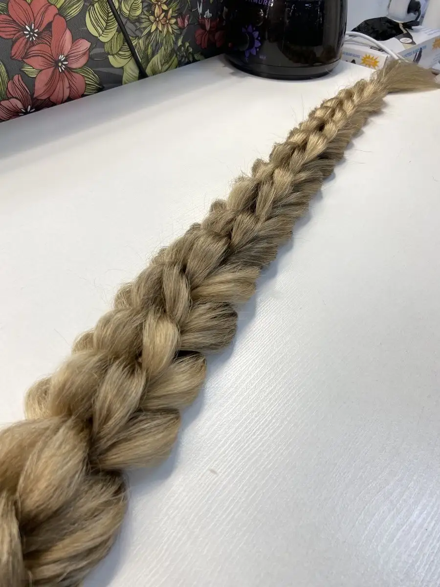 хвост-коса на резинке