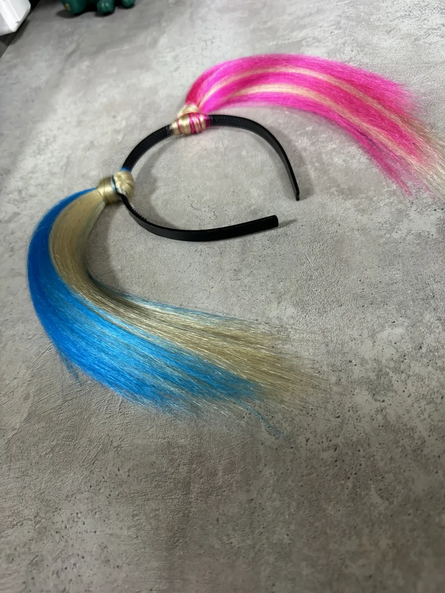 Ободок с хвостиками