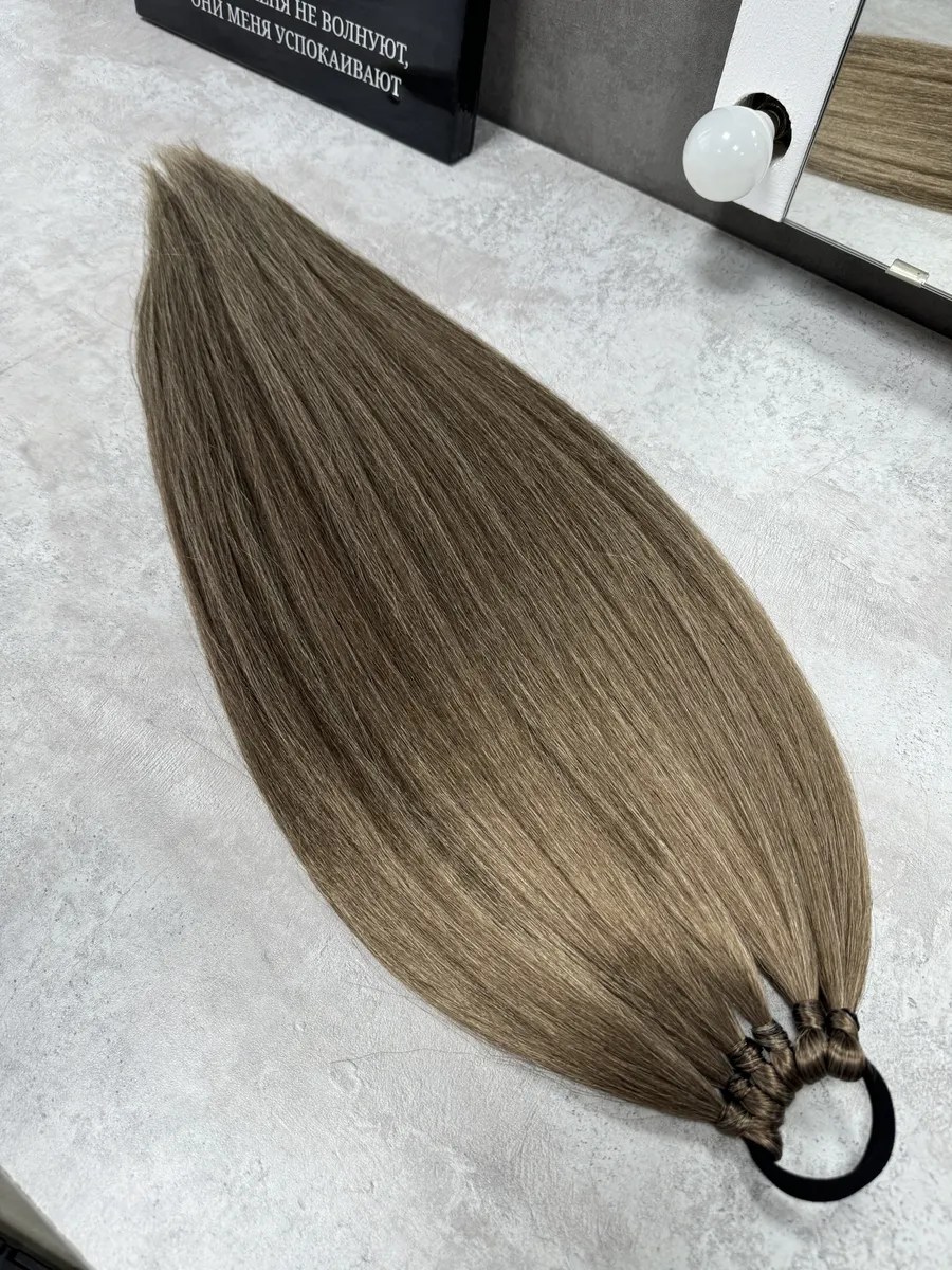 Хвост из канекалона на резинке