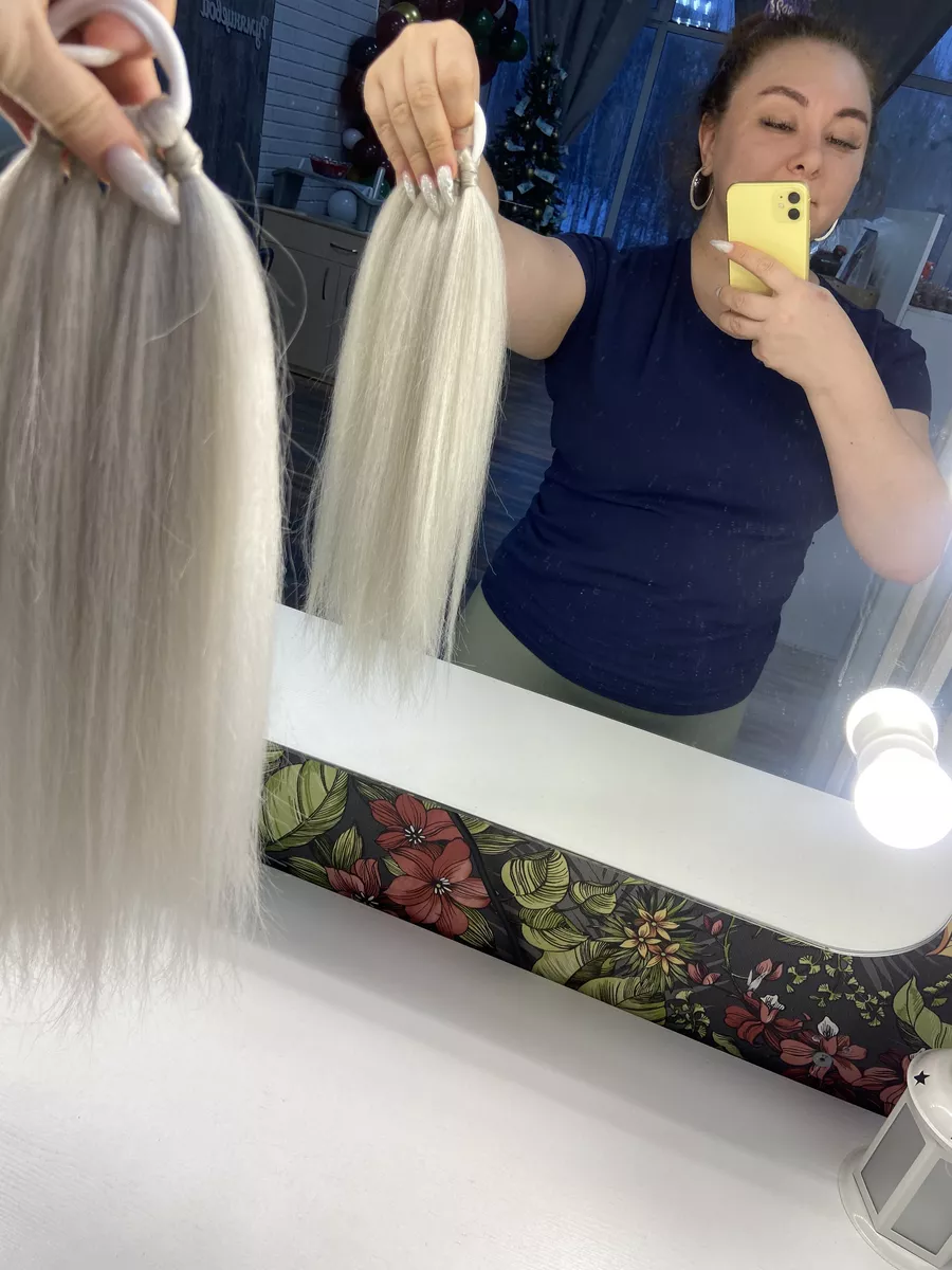 Хвост из канекалона на резинке