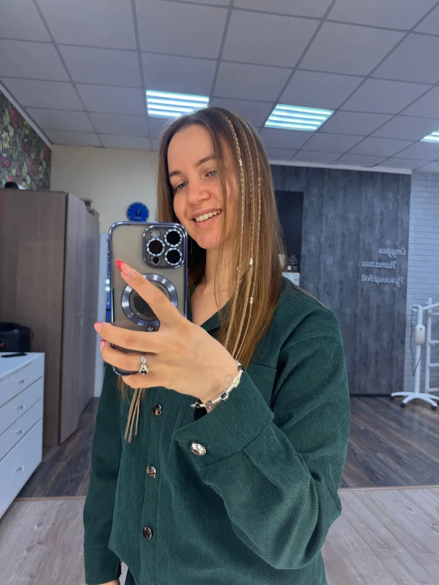 Косы на заколках