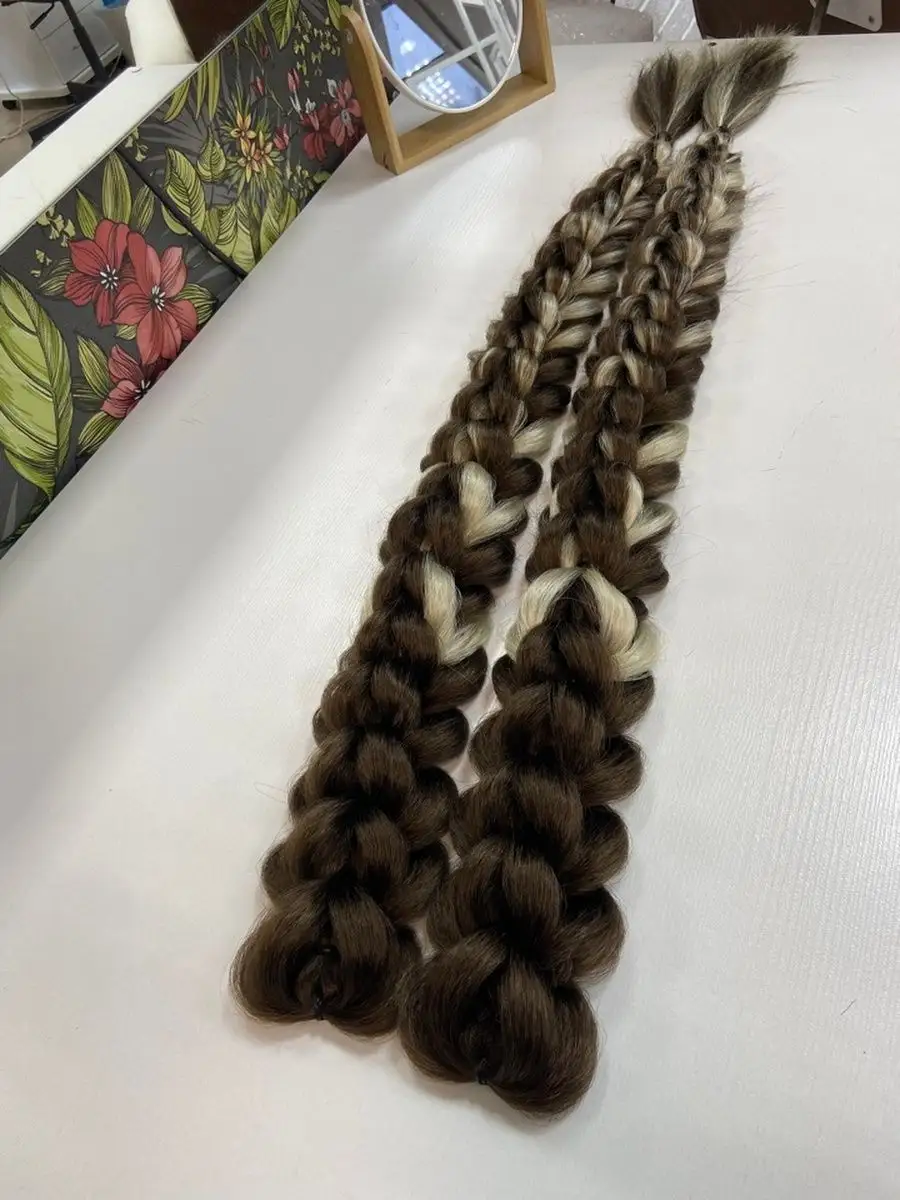 3д косы накладные на заколках