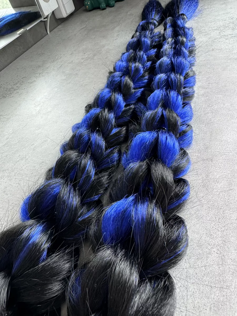 3д косы накладные на заколках