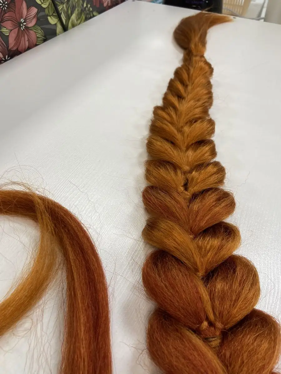 хвост-коса на резинке