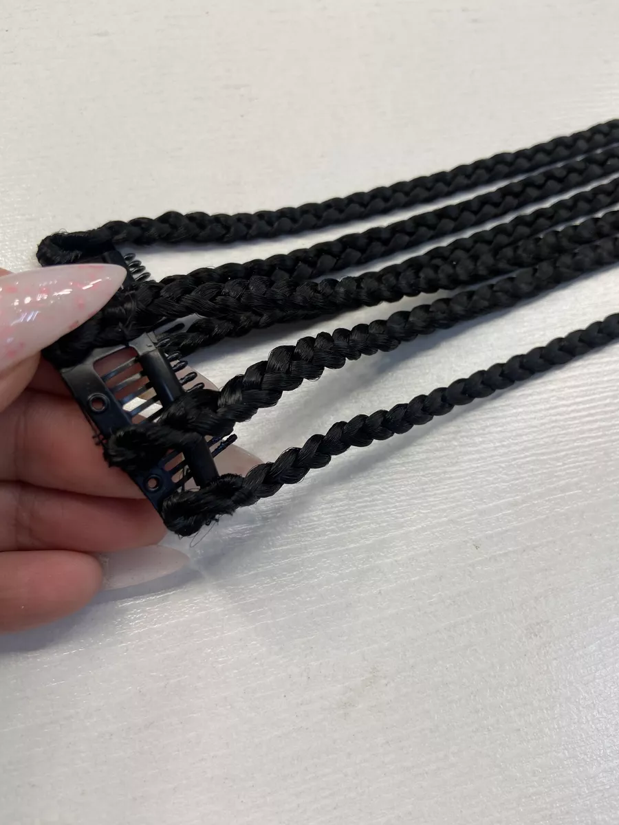 косы на заколках