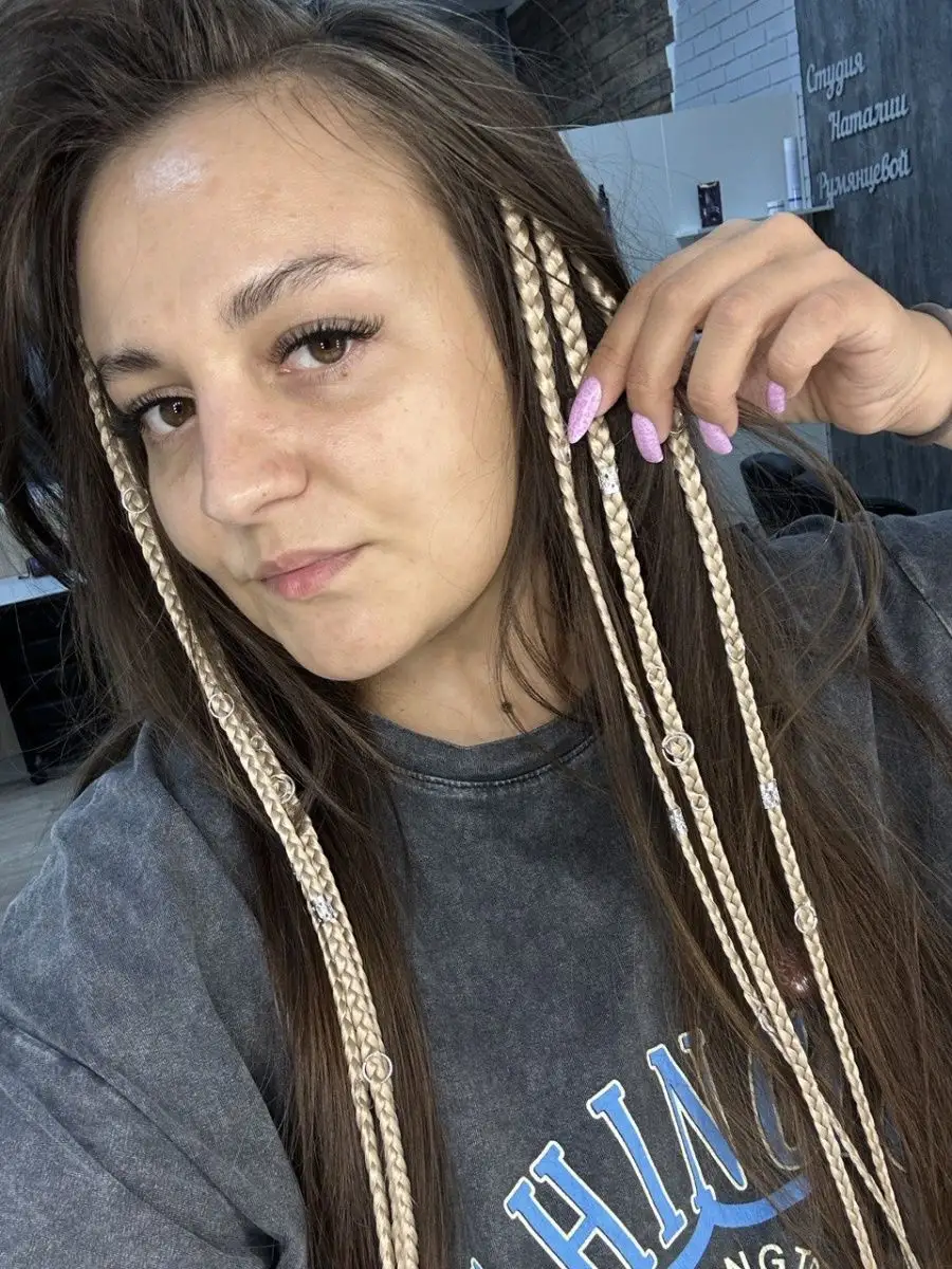 косы на заколках