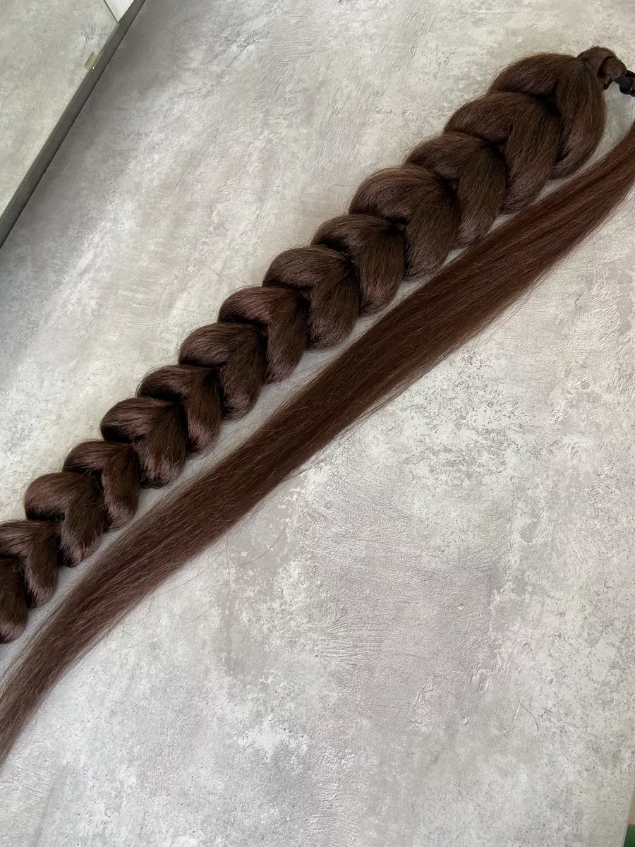 хвост-коса на резинке