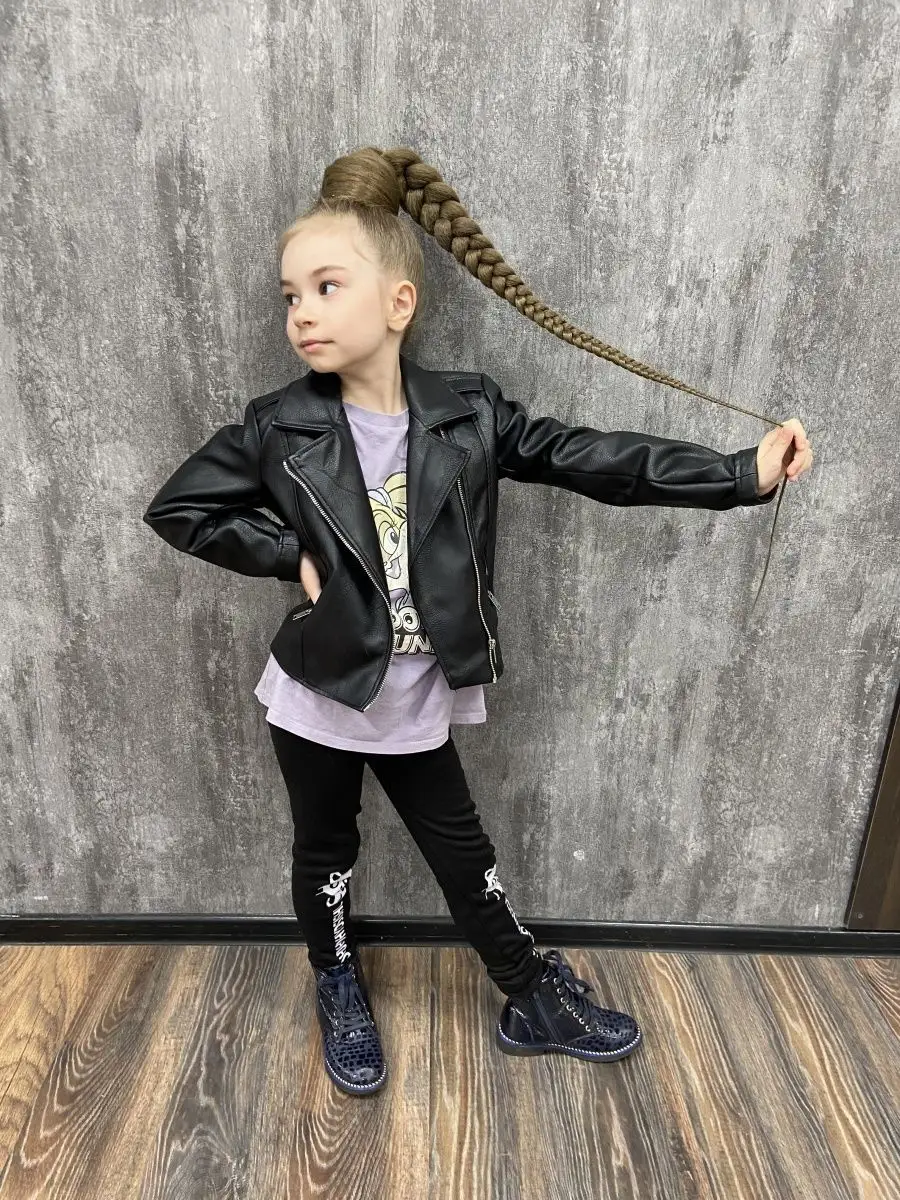 Хвост-коса на резинке