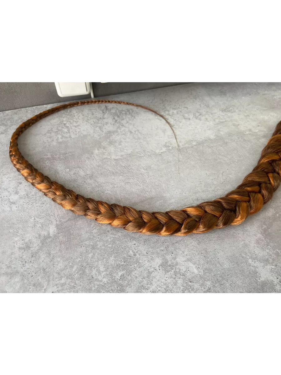 хвост-коса на резинке