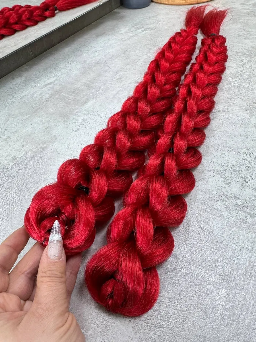 3д косы накладные на заколках