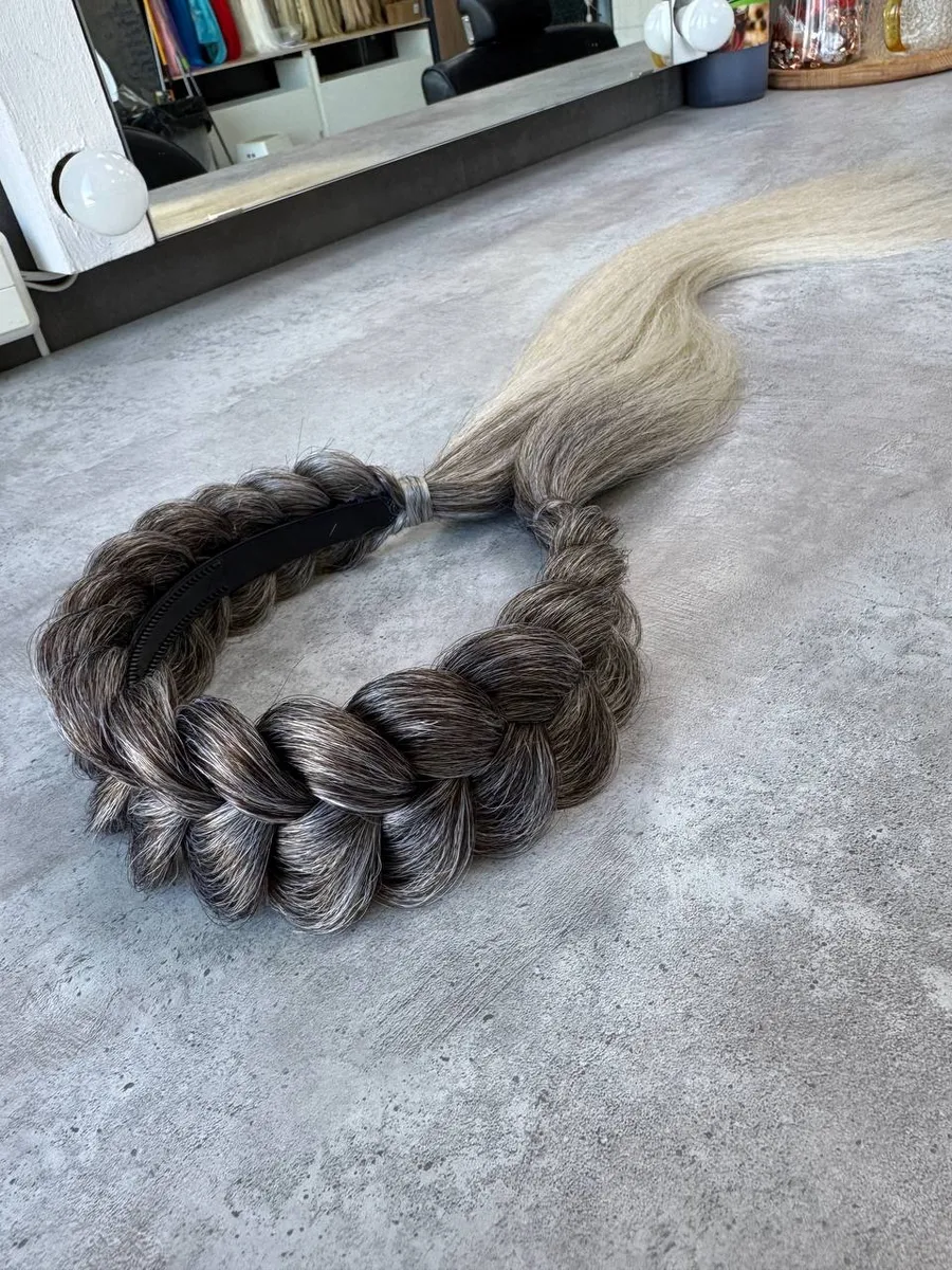 Ободок с хвостиками