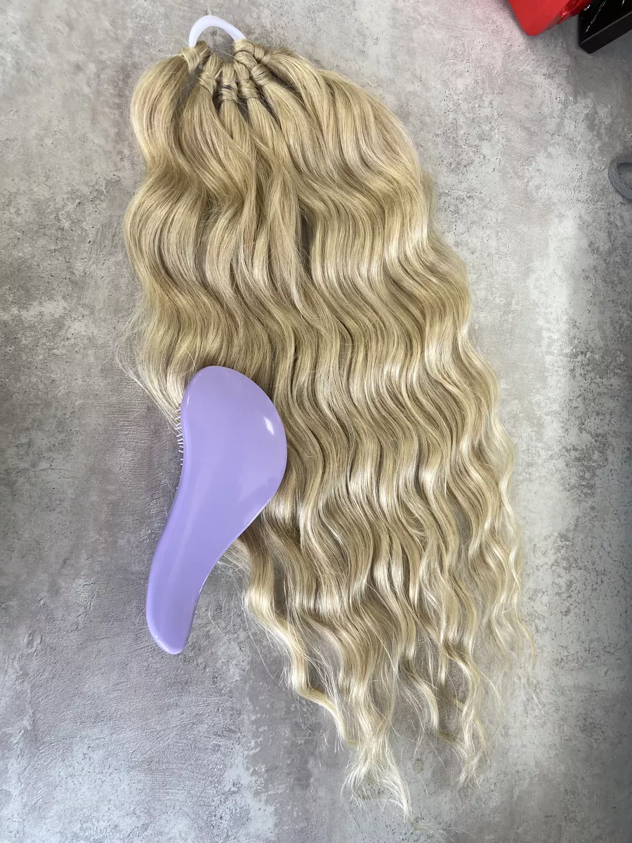 Хвост на резинке волна