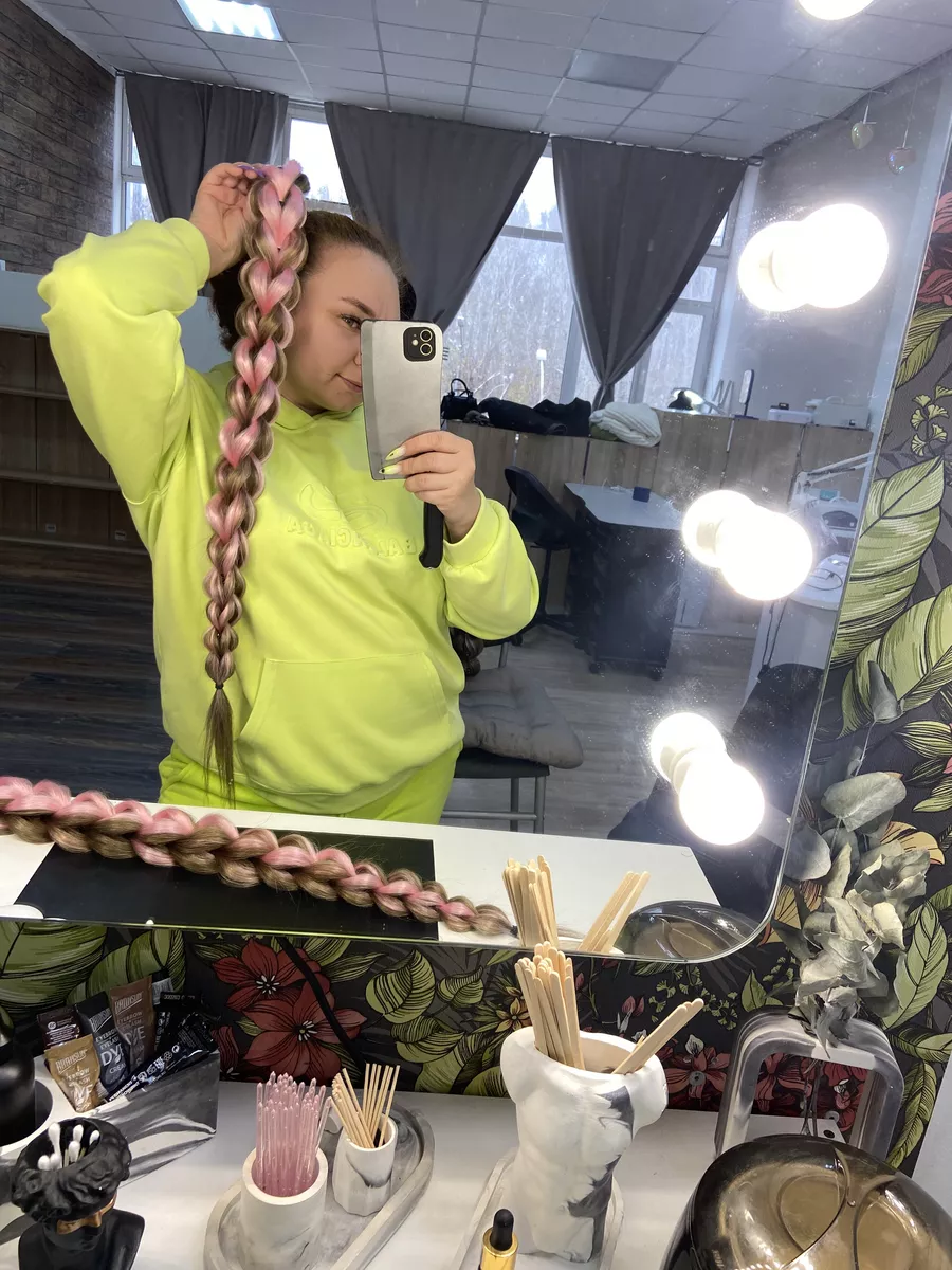 3д косы накладные на заколках