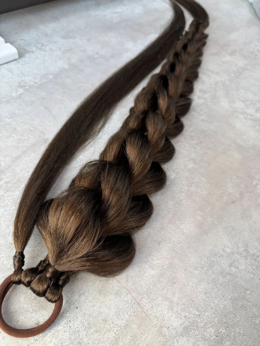 Хвост-коса на резинке