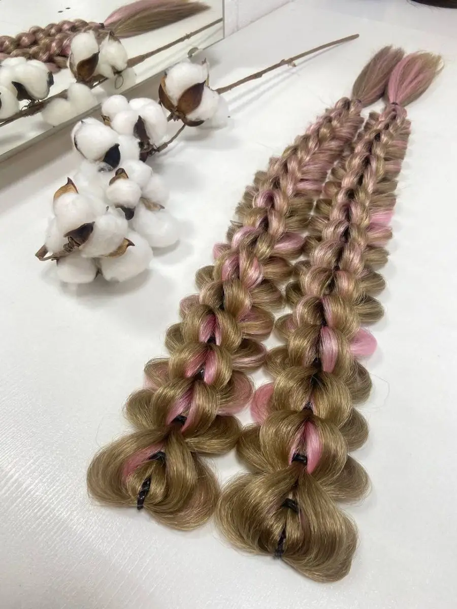 3д косы накладные на заколках