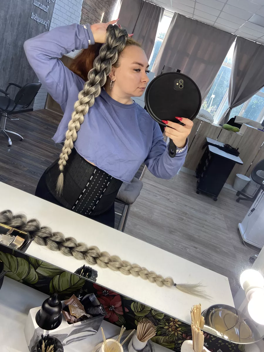 3д косы накладные на заколках