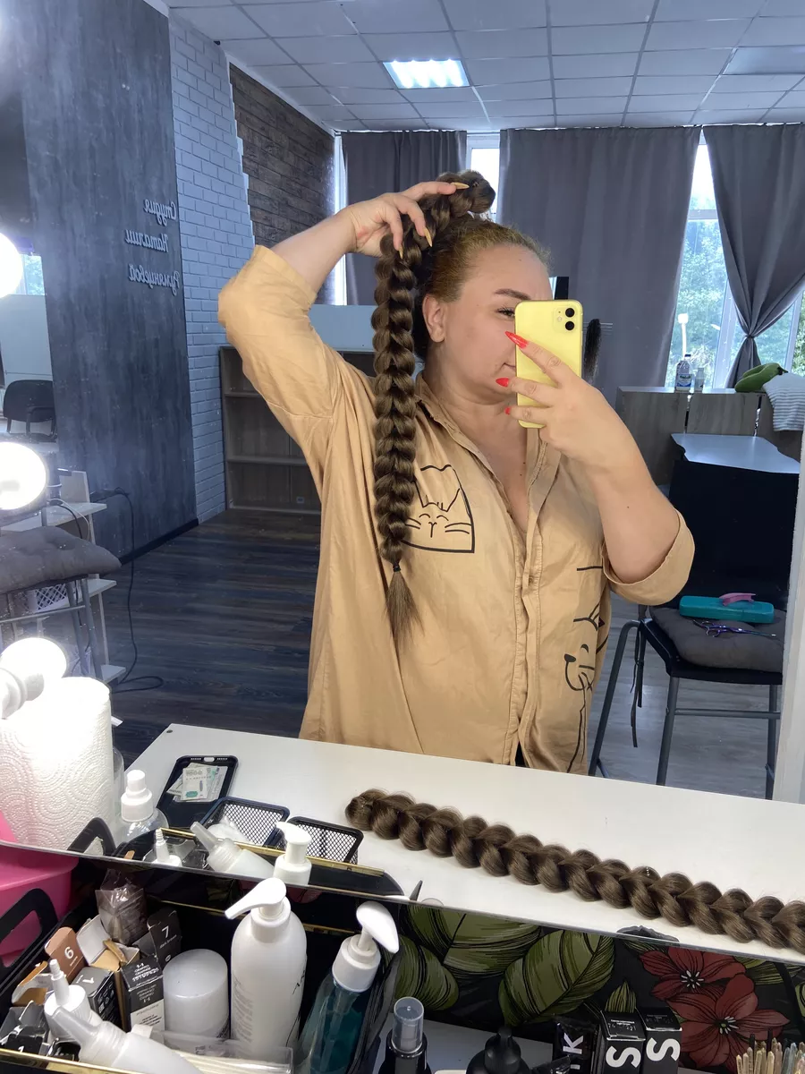 Французские косы накладные на заколках