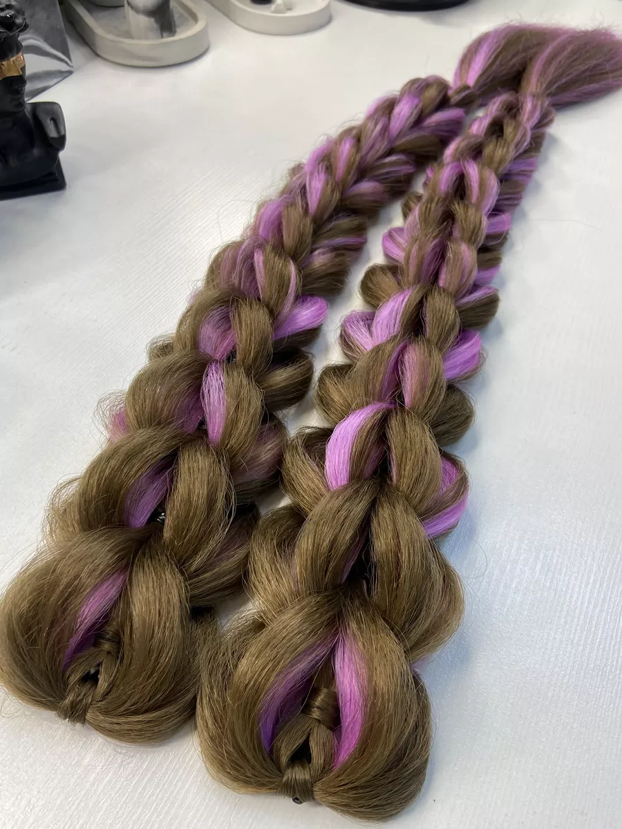 3д косы накладные на заколках